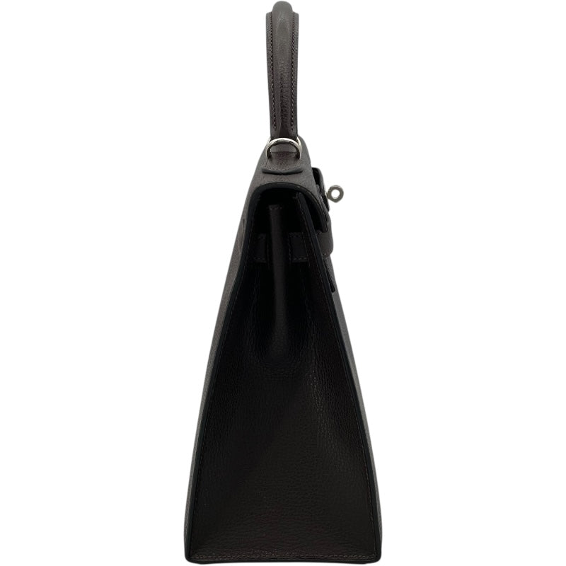 エルメス HERMES ケリー32 外縫い □K刻 エベンヌ リエジェ レディース ハンドバッグ