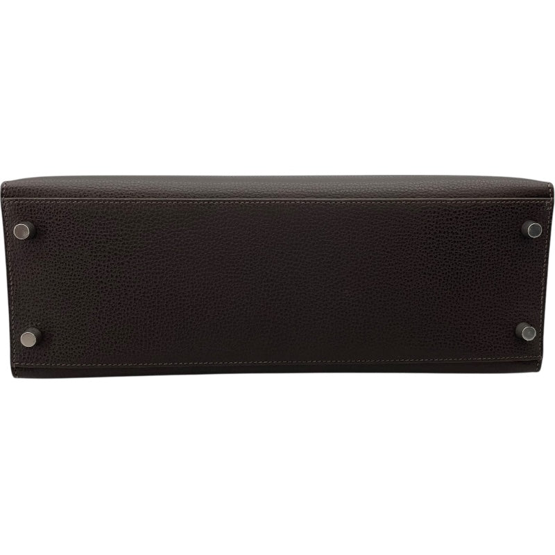 エルメス HERMES ケリー32 外縫い □K刻 エベンヌ リエジェ レディース ハンドバッグ