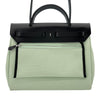 エルメス HERMES エールバッグジップPM ルトゥルネ W刻 ミント SV金具 トワル/ヴァッシュハンター レディース ハンドバッグ
