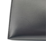 エルメス HERMES ケリー28 外縫い □C刻 ブラック GD金具 ボックスカーフ レディース ショルダーバッグ