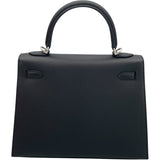 エルメス HERMES ケリー25 外縫い K刻印　(2025年製) ブラック　ゴールド/シルバー金具 ヴォーエプソン レディース ハンドバッグ