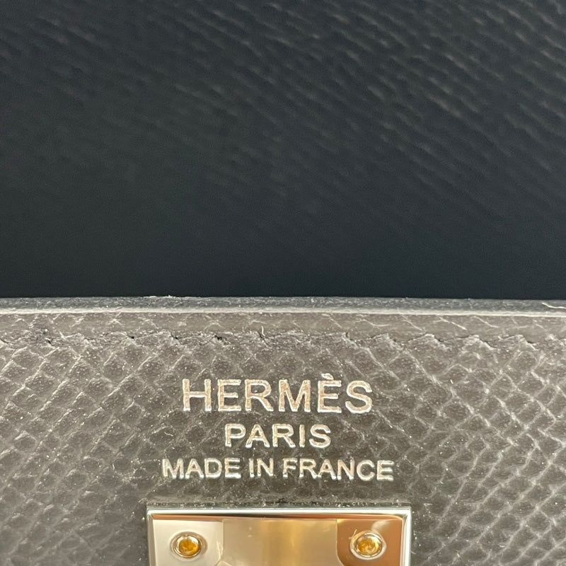 エルメス HERMES ケリー25 外縫い K刻印　(2025年製) ブラック　ゴールド/シルバー金具 ヴォーエプソン レディース ハンドバッグ