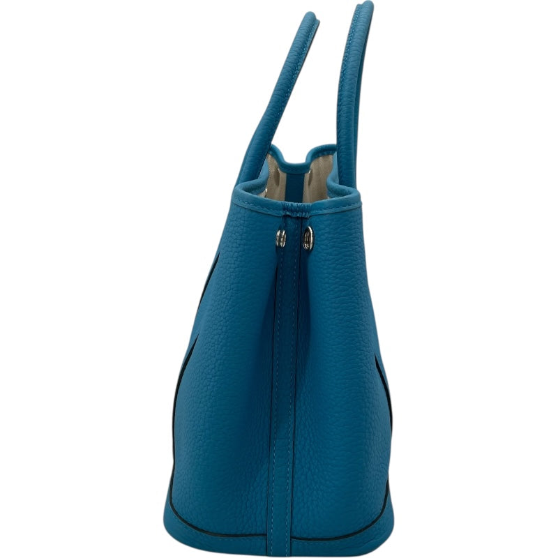 エルメス HERMES ガーデンパーティTPM B刻 ブルーザンジバル SV金具 ネゴンダ　 レディース ハンドバッグ