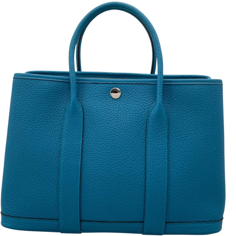 エルメス HERMES ガーデンパーティTPM B刻 ブルーザンジバル SV金具 ネゴンダ　 レディース ハンドバッグ