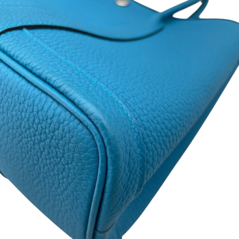 エルメス HERMES ガーデンパーティTPM B刻 ブルーザンジバル SV金具 ネゴンダ　 レディース ハンドバッグ