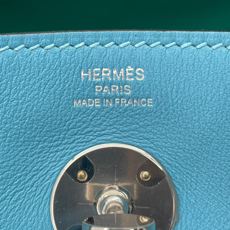 エルメス HERMES リンディ26ヴェルソ Y刻 ターコイズ/ミント SV金具 スイフト レディース ハンドバッグ