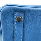 エルメス HERMES バーキン30 ギリーズ A刻 ブルーパラダイス SV金具 トリヨン レディース ハンドバッグ