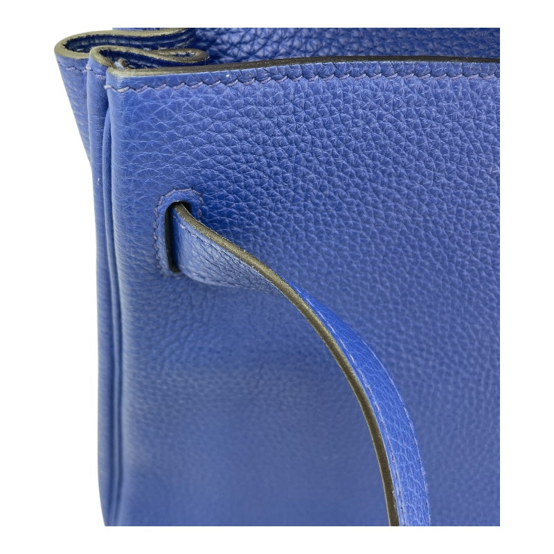 エルメス HERMES ケリー32 内縫い □O刻 ブルーエレクトリック SV金具 トリヨンモーリス レディース ショルダーバッグ