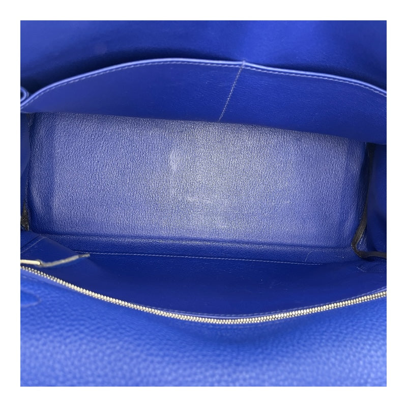 エルメス HERMES ケリー32 内縫い □O刻 ブルーエレクトリック SV金具 トリヨンモーリス レディース ショルダーバッグ