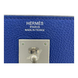 エルメス HERMES ケリー32 内縫い □O刻 ブルーエレクトリック SV金具 トリヨンモーリス レディース ショルダーバッグ