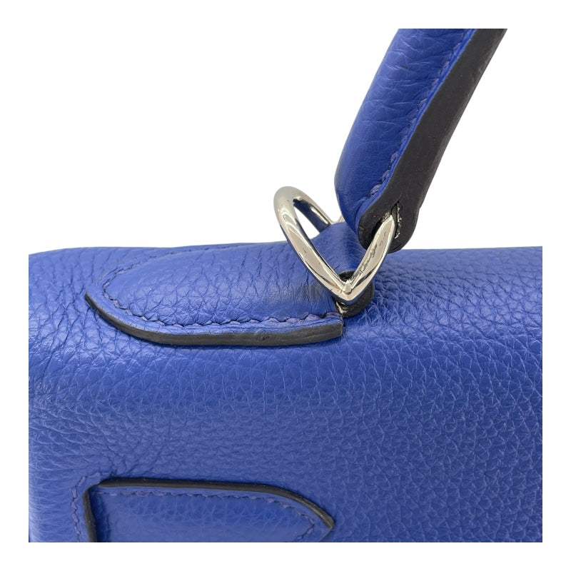エルメス HERMES ケリー32 内縫い □O刻 ブルーエレクトリック SV金具 トリヨンモーリス レディース ショルダーバッグ