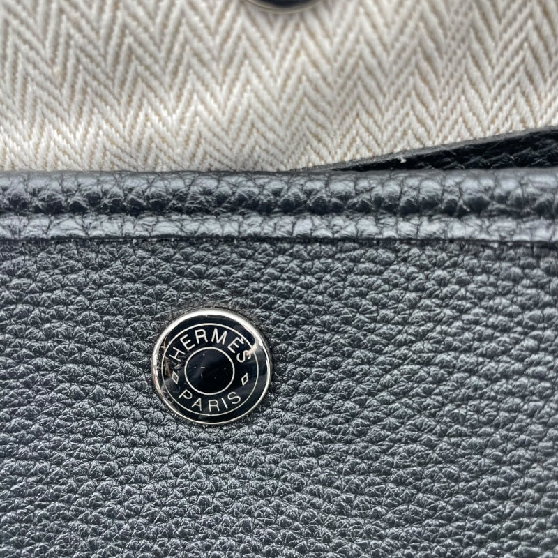エルメス HERMES ガーデンパーティPM A刻 ブラック SV金具 ネゴンダ　 レディース ハンドバッグ
