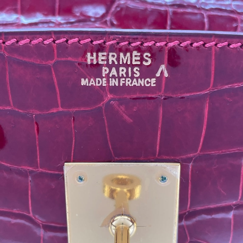 エルメス HERMES バーキン35 □F刻 ブレイズ GD金具 ポロサスリセ レディース ハンドバッグ