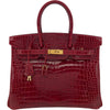 エルメス HERMES バーキン35 □F刻 ブレイズ GD金具 ポロサスリセ レディース ハンドバッグ