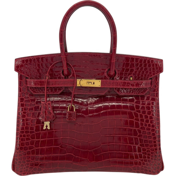 エルメス HERMES バーキン35 □F刻 ブレイズ GD金具 ポロサスリセ レディース ハンドバッグ