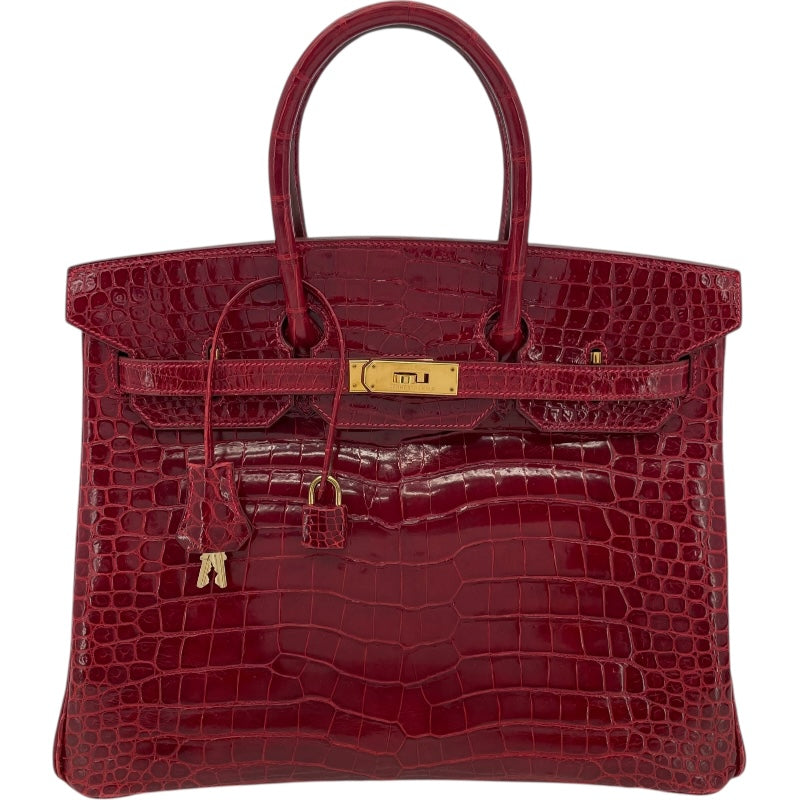エルメス HERMES バーキン35 □F刻 ブレイズ GD金具 ポロサスリセ レディース ハンドバッグ