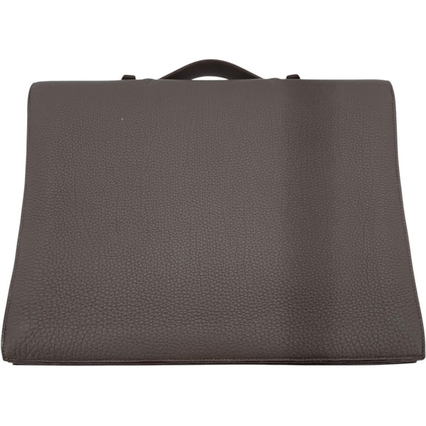 エルメス HERMES サックアデペッシュ38□ □Q刻 エタン SV金具 トゴ メンズ ハンドバッグ