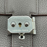 エルメス HERMES サックアデペッシュ38□ □Q刻 エタン SV金具 トゴ メンズ ハンドバッグ