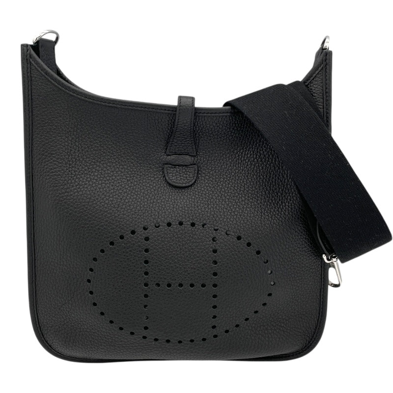 エルメス HERMES エヴリン3 PM U刻 ブラック SV金具 トリヨン レディース ショルダーバッグ