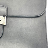 エルメス HERMES サックアデぺッシュ27 Z刻印 ブラック エバーカラー レディース ショルダーバッグ