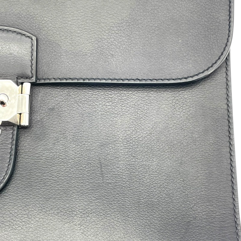 エルメス HERMES サックアデぺッシュ27 Z刻印 ブラック エバーカラー レディース ショルダーバッグ