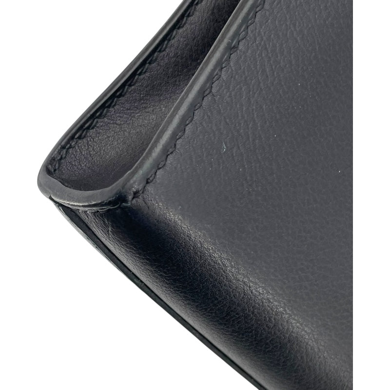 エルメス HERMES サックアデぺッシュ27 Z刻印 ブラック エバーカラー レディース ショルダーバッグ