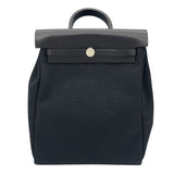 エルメス HERMES エールバッグジップアドPM D刻 ブラック SV金具 トワル/ヴァッシュハンター レディース リュック・デイパック