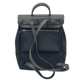 エルメス HERMES エールバッグジップアドPM D刻 ブラック SV金具 トワル/ヴァッシュハンター レディース リュック・デイパック