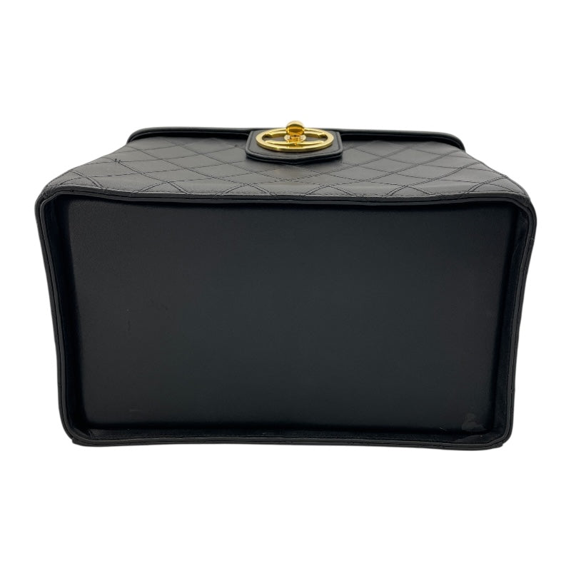 シャネル CHANEL ビコローレ バニティ 31番台 ブラック GD金具 カーフスキン レディース ポーチ