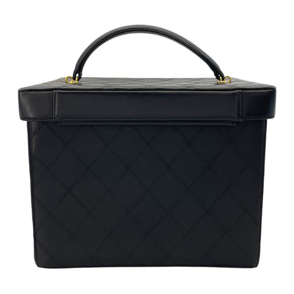 シャネル CHANEL ビコローレ バニティ 31番台 ブラック GD金具 カーフスキン レディース ポーチ