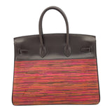 エルメス HERMES バーキン35 ヴィブラード □G刻 エベンヌ マットGD金具 ボックスカーフ レディース ハンドバッグ