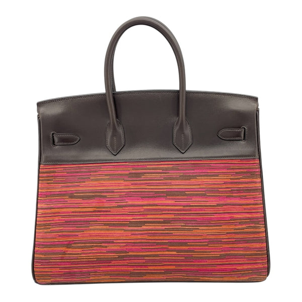 エルメス HERMES バーキン35 ヴィブラード □G刻 エベンヌ マットGD金具 ボックスカーフ レディース ハンドバッグ