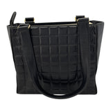 シャネル CHANEL チョコバー トートバッグ A17809 7番台 ブラック GD金具 ラムスキン レディース トートバッグ