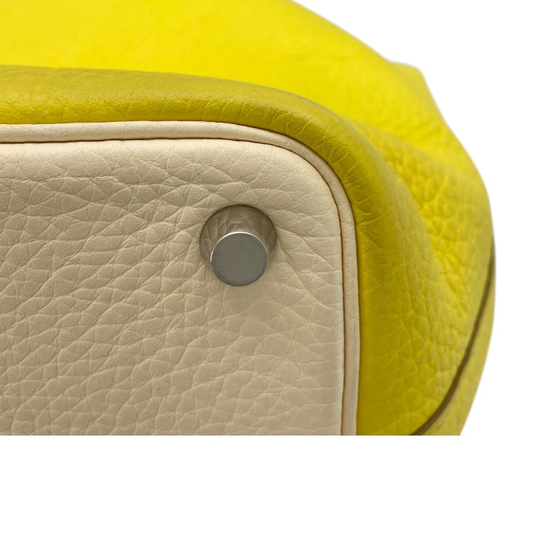 エルメス HERMES ピコタンロックPM カザック Y刻 ライム ナタ SV金具 トリヨンクレマンス レディース ハンドバッグ