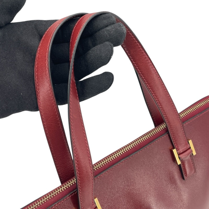 エルメス HERMES エスカバーダ □P刻 ルージュアッシュ GD金具 ボックスカーフ レディース ハンドバッグ