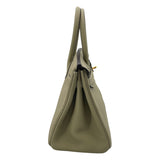 エルメス HERMES バーキン30 A刻 セージ GD金具 トゴ レディース ハンドバッグ