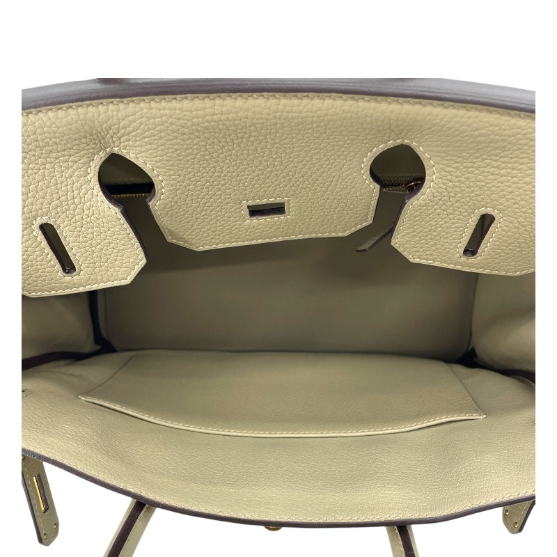 エルメス HERMES バーキン30 A刻 セージ GD金具 トゴ レディース ハンドバッグ