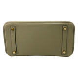 エルメス HERMES バーキン30 A刻 セージ GD金具 トゴ レディース ハンドバッグ