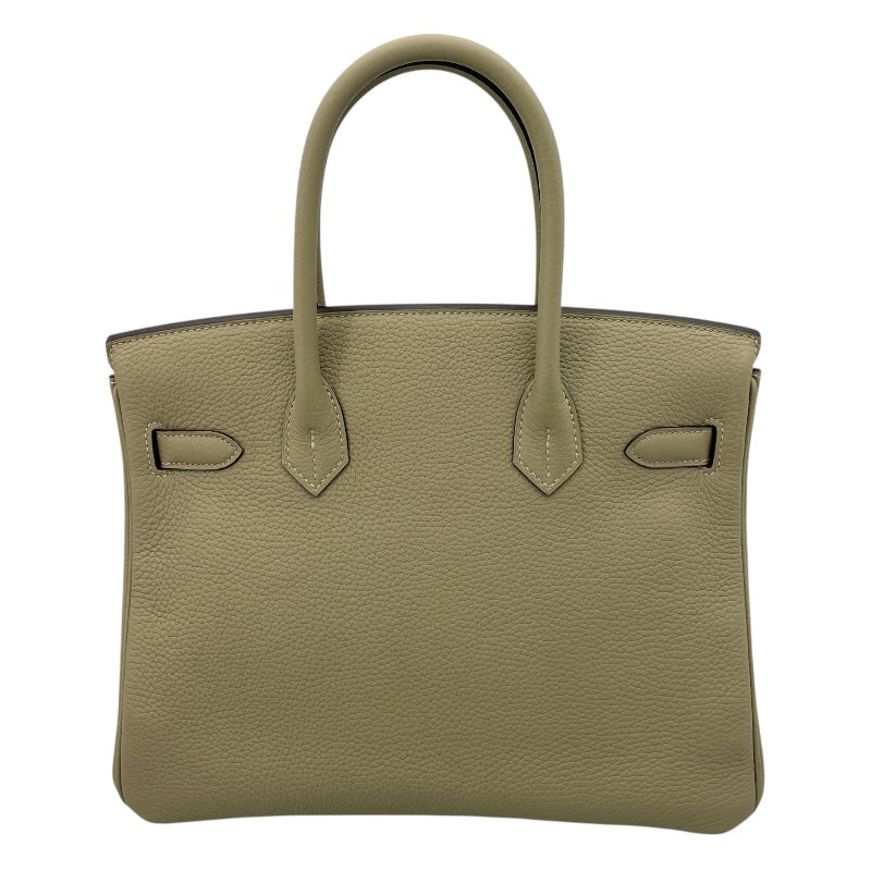 エルメス HERMES バーキン30 A刻 セージ GD金具 トゴ レディース ハンドバッグ