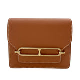 エルメス HERMES ロウリス ルリ スリム Z刻 ゴールド GD金具 エバーカラー レディース 二つ折り財布