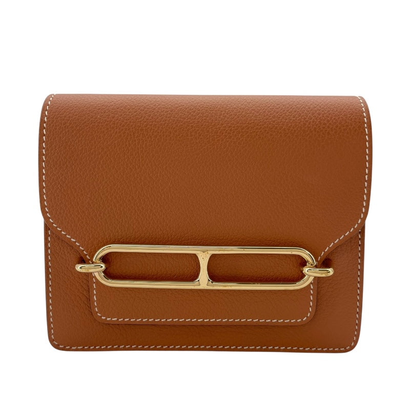 エルメス HERMES ロウリス ルリ スリム Z刻 ゴールド GD金具 エバーカラー レディース 二つ折り財布