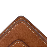 エルメス HERMES ロウリス ルリ スリム Z刻 ゴールド GD金具 エバーカラー レディース 二つ折り財布