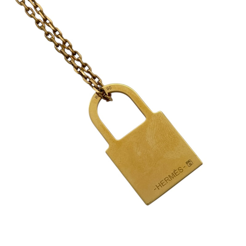 エルメス HERMES オーケリーPM ペンダント エトゥープ GD金具 スイフト/メッキ アクセサリー