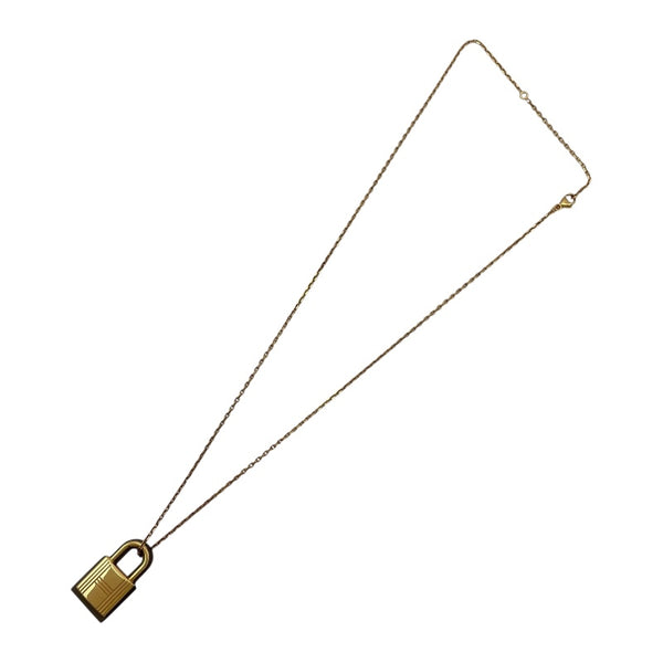 エルメス HERMES オーケリーPM ペンダント エトゥープ GD金具 スイフト/メッキ アクセサリー