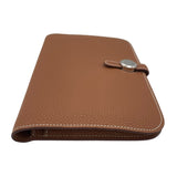 エルメス HERMES ドゴンデュオGM W刻 ゴールド SV金具 トゴ ユニセックス 二つ折り財布