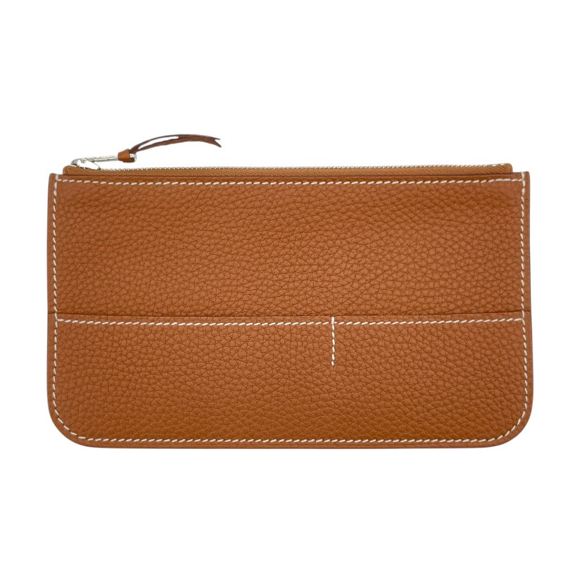 エルメス HERMES ドゴンデュオGM W刻 ゴールド SV金具 トゴ ユニセックス 二つ折り財布
