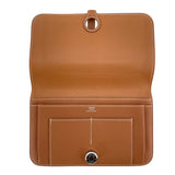 エルメス HERMES ドゴンデュオGM W刻 ゴールド SV金具 トゴ ユニセックス 二つ折り財布