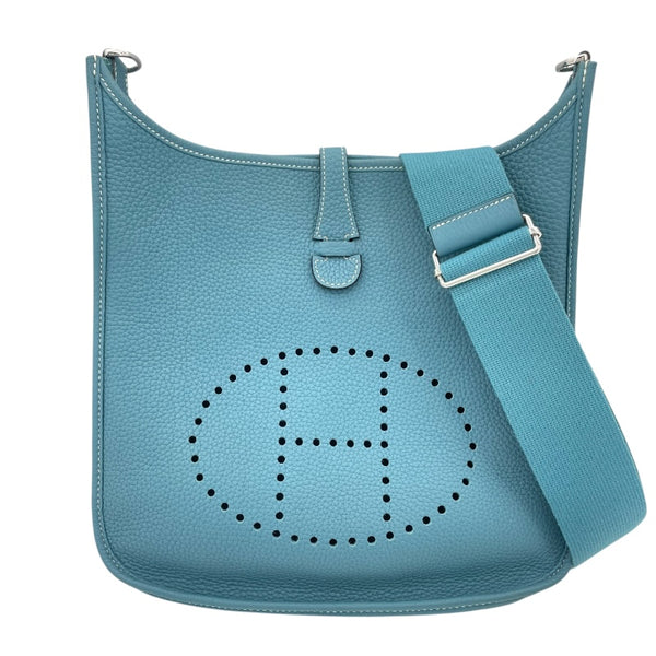エルメス HERMES エヴリン3PM B刻 ブルージーン SV金具 トリヨン レディース ショルダーバッグ