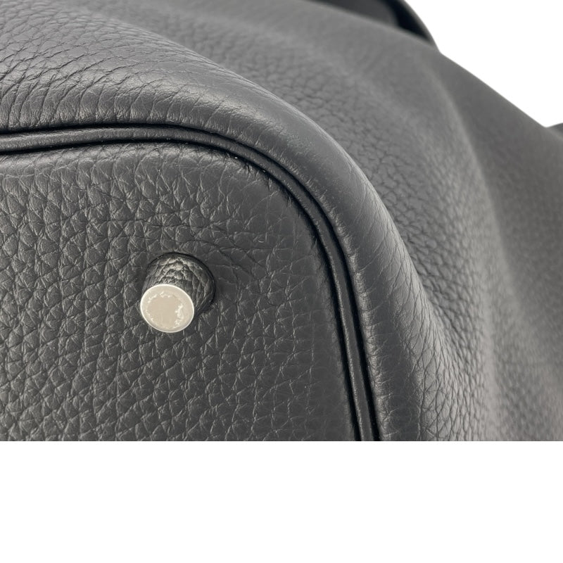 エルメス HERMES ピコタンロックMM Z刻 ブラック SV金具 トリヨンクレマンス レディース ハンドバッグ