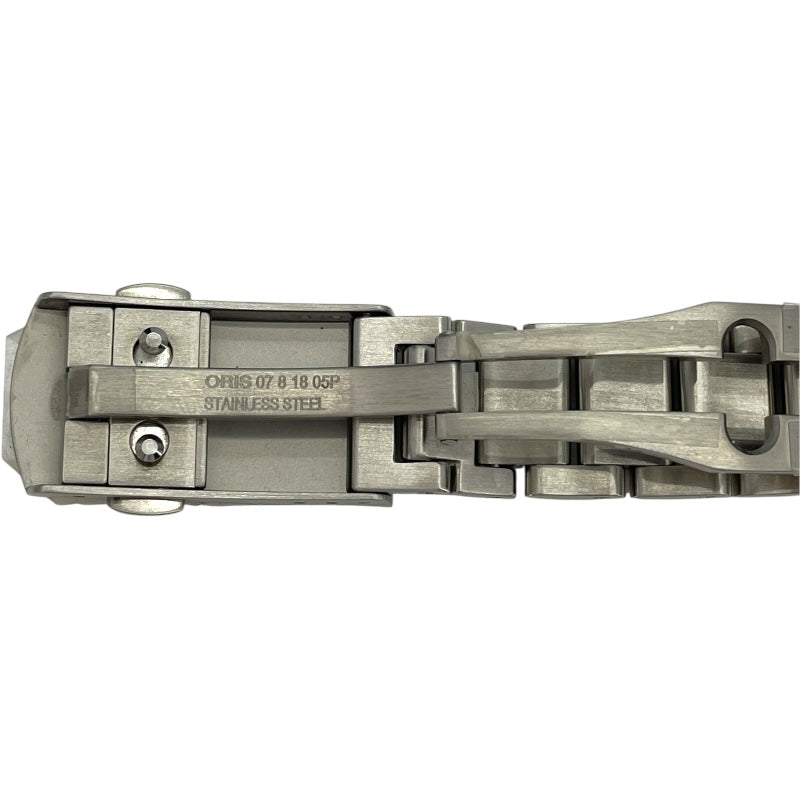 オリス ORIS アクイス デイト 0173377314135 ネイビー SS メンズ 腕時計